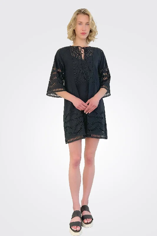 Broderi Dress - Black