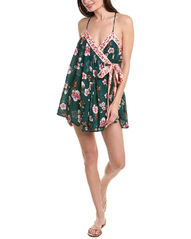 Agua Bendita Betty Vita Mini Wrap Dress