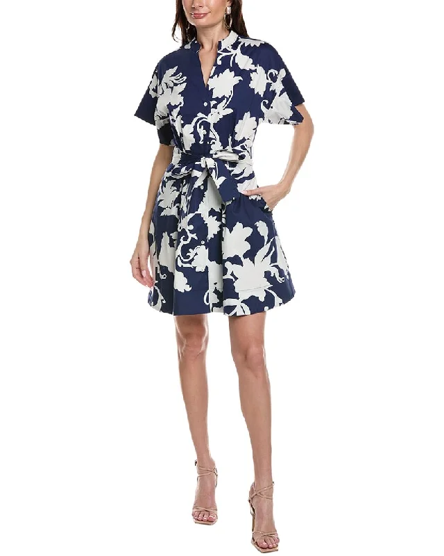 Natori Casablanca Button-Up Mini Dress