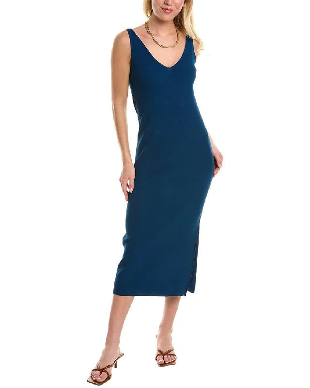 Theory Double V Maxi Dress