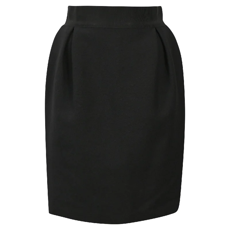 Giambattista Valli Mini Pencil Skirt in Black Wool