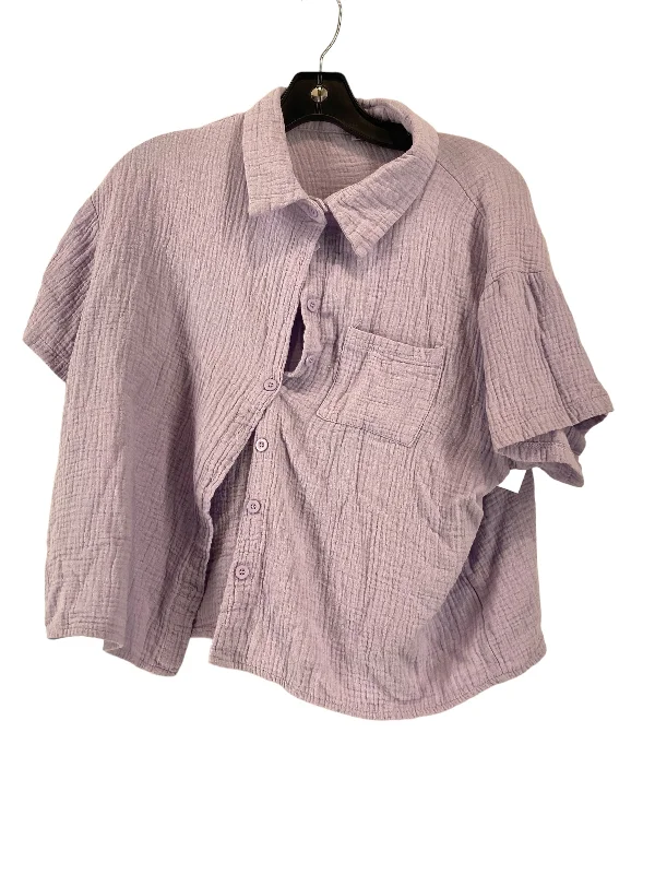 Top Short Sleeve By Clothes Mentor In Purple, Size: L