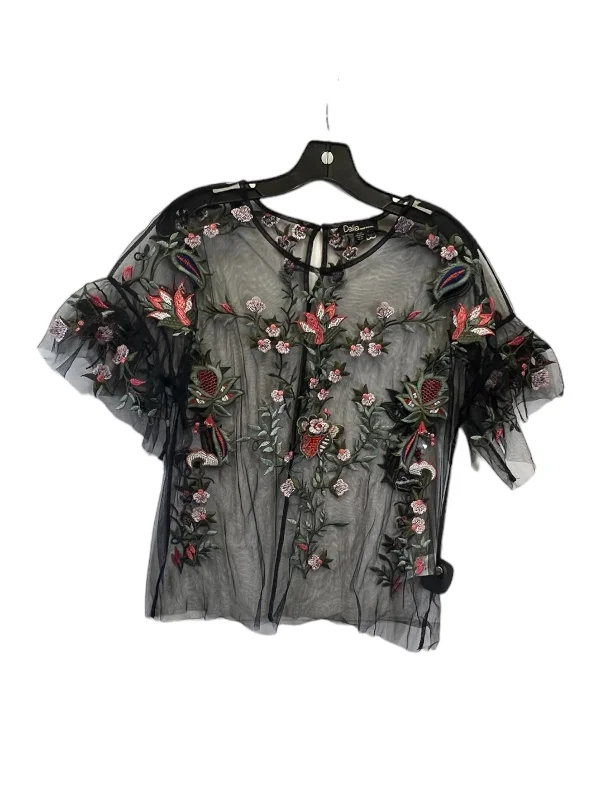 Top Short Sleeve By Dalia In Floral Print, Size: M