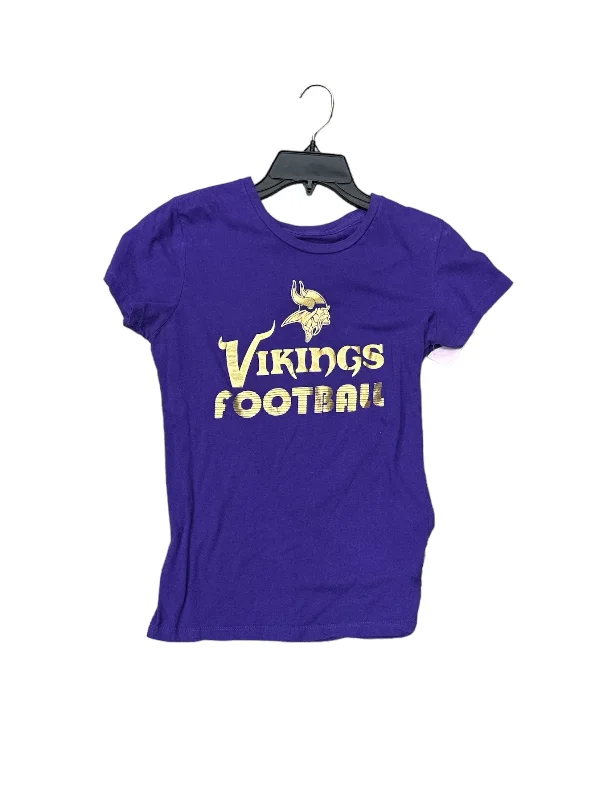 Top Short Sleeve By Nfl In Purple, Size: M