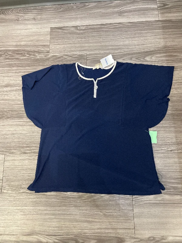 Top Short Sleeve By Retrology In Navy, Size: Xl