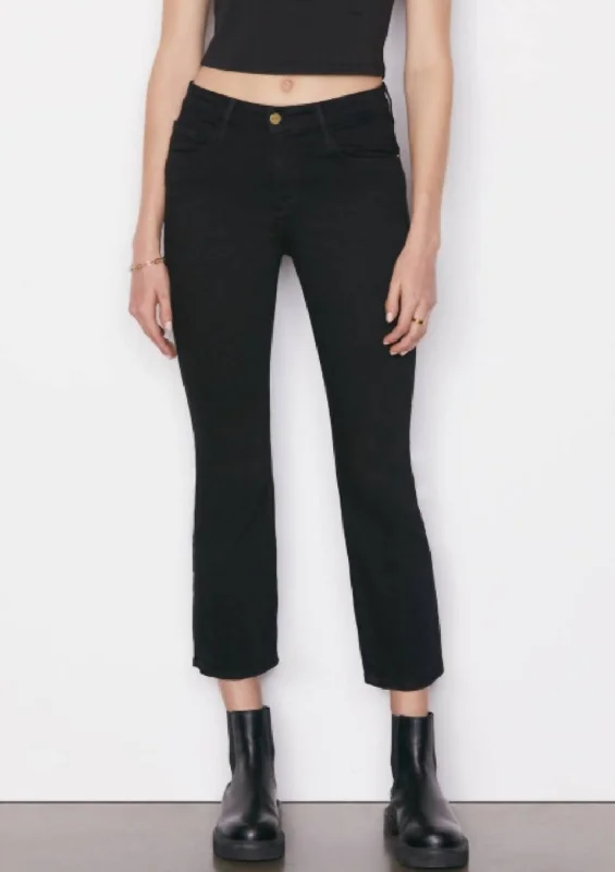 Le Crop Mini Boot Jean In Film Noir