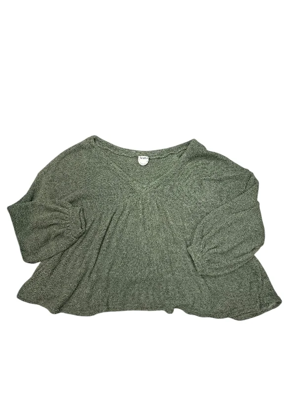 Top Long Sleeve By Clothes Mentor In Green, Size: 3x