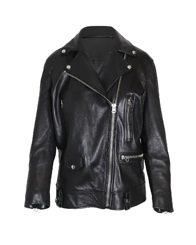 Acne Studios Biker Jacket in Black Leather