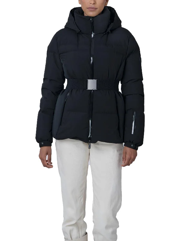 Womens Insulated Detachable Hood Puffer Jacket